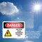 Signmission Fire Pump Room Authorized Danger Sign, Vinyl Decal, 14in W x 10in L, 2PK OS-2PACK-DS-D-1014-L-1920 - alternate 6